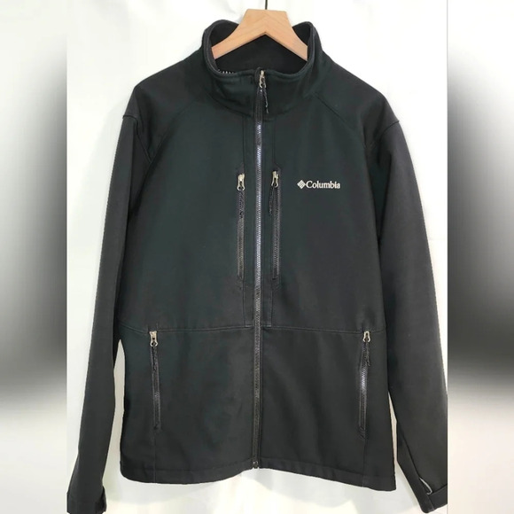 Columbia Mens Interchange Coat Size 1X Black Therma Coil Jacket Ski Rain Cold - Picture 1 of 10